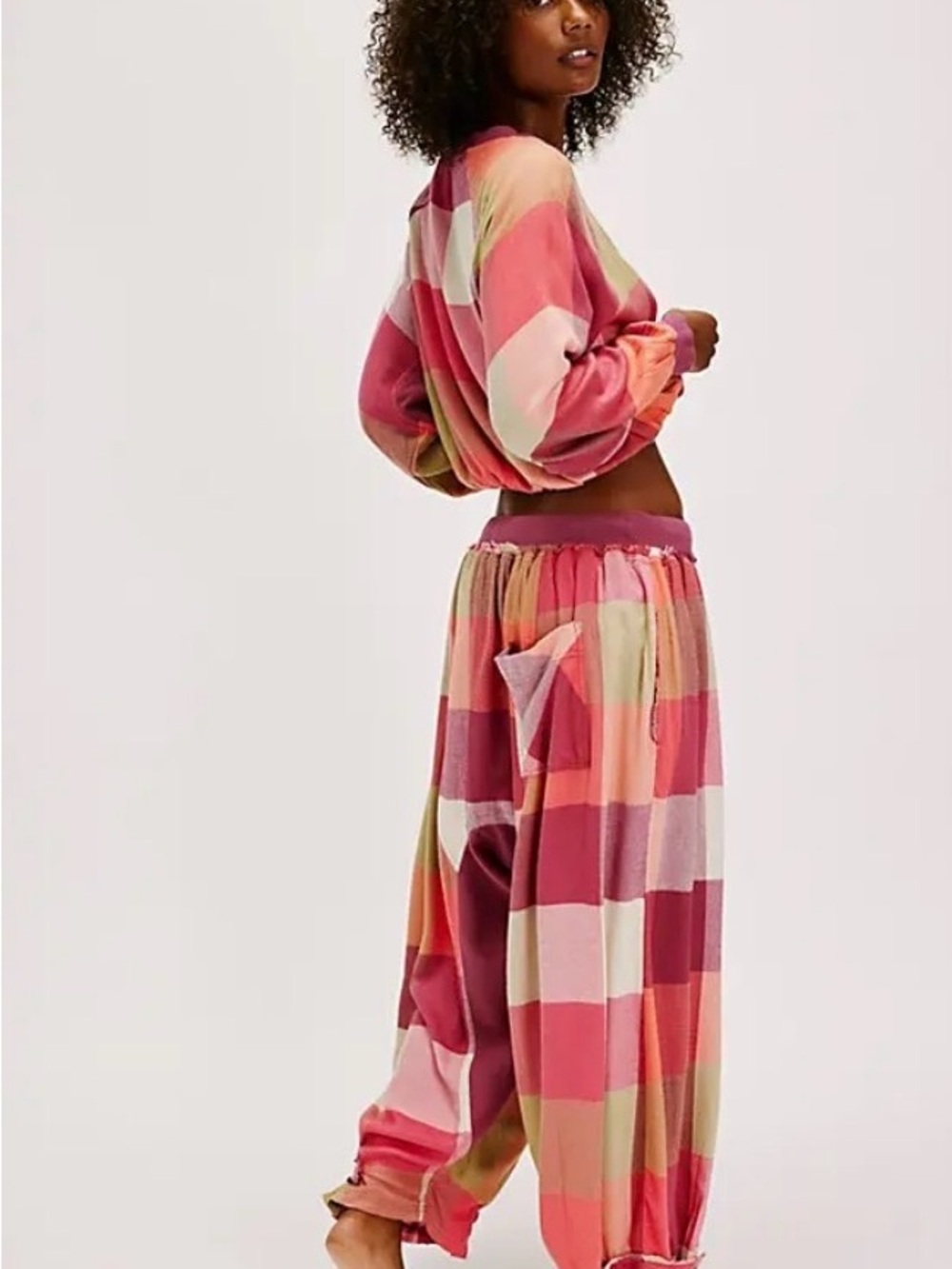 Intimately by Free People Sugar Cookie Flannel Pants/Pajama (harem style) - Picture 6 of 12